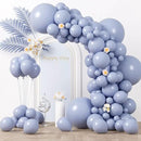 130pcs Dusty Blue Balloons Different Sizes 18" 12" 10" 5" Slate Blue Balloons for Boys Girls Baby Shower Wedding Anniversary Graduation Engagements Birthday Party Decorations by CozyNest Decor