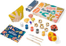 Sculpd - The Original Kids Pottery Kit, Air-Dry Clay Starter Kit for Kids Age 4 to 6, Air Dry Clay with 5 Colour Paint Set, Paintbrushes, Pottery Tools, Sponge and Step-by-Step Guide by TinyTreasures Baby Boutique