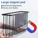 dedoot Magnetic Holder Locker 11"x 3.9"x 5.9" Strong Magnetic Black Mesh Holder Magnetic Basket Organizer Shelf Rack for Whiteboard,Fridge, Sponge, Recipe, Beverage,Refrigerator,Office File Foil by CozyNest Decor