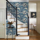 Hand Drawn Blue Sea Wave Reef Peel and Stick Wallpaper Self Adhesive Removable Easy Peel Off Stick on Wall Paper for Bedroom Cabinet Renter Friendly by GreenHaven Gardens