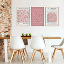 HLNIUC Matisse Pink Wall Art,Neutral Pink Flower Framed Canvas Wall Decor Set of 3(16”x24’) Modern Aesthetic Pictures Wall Painting,Abstract Flower Market Art Print for Living Room,Bedroom by CozyNest Decor