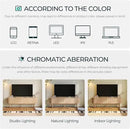 LINSY HOME Fluted TV Stand for 75" TV, Mid-Century Modern 70" Entertainment Center with Sliding Tambour Door and Storage Cabinet, Cruved TV Media Console Table for Living Room, Bedroom, Oak by CozyNest Decor
