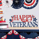 COCHIE Metal Happy Veterans Day Sign, Thank You Veteran Table Centerpieces Decorations for Home, Office, Shelf, Mantel, Indoor, Traditional Party Supplies Decor (Veterans) by CozyNest Decor