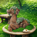 Funny Dragon Planter, Resin Animal Planter, Dragon Statue Outdoor, Dragon Figurines, Unique Succulent Pots with Drainage Hole, Dragon Yard Decor for Outside Lawn Patio Patio Yard Ornament Gifts (B) by GreenHaven Gardens