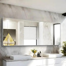 36x72inch Bathroom Mirror, Silver Rectangle Mirror with Thin Metal Frame, Large Rectangular Wall Mirrors for Bathroom, Living Roomm, Hair Salon, Big Farmehouse Mirror Hang Horizontal/Vertical by CozyNest Decor