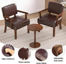 Accent Chair, PU Leather Living Room Chairs Oversize with Soft Seat and Armrests for Living Room Dinning Room Bedroom Reading Room Waiting Room by CozyNest Decor
