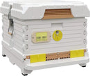 Ergo Insulated 10 Frame Bee Hive Set [NO Frames Included] (Single Hive, White Body Yellow Entrance) by GreenHaven Gardens