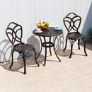 Outdoor Dining Chair Cast Aluminum Patio Chairs Set of 2 All-Weather Patio Dining Chair with Adjustable Feet for Backyard Garden (Muran Chair) by GreenHaven Gardens