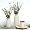 18Pcs Faux Eucalyptus Stems, 15" Artificial Eucalyptus Plants with White Frosted Coating, Fake Eucalyptus Decor Plastic Greenery Leaves for Wedding Bouquets Home Decor DIY Floral Arrangements by CozyNest Decor