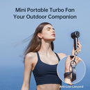 JISULIFE Portable Handheld Fan,Speed(1-100) Adjustable Turbo Mini and 3600mAh Battery Rechargeable Personal Fan,Digital Display,Gifts for Women Men Travel/Camping/Outdoor-Blue by TinyTreasures Baby Boutique