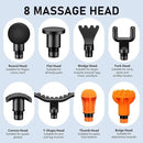 RAEMAO Massage Gun, Handheld Electric Deep Tissue Muscle Massager for Athletes for Pain Relief Attaching 8 Replacement Heads, Percussion Massager with 10 Speeds, Father's Day Gifts, Silver by CozyNest Decor