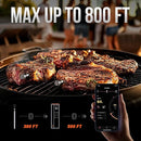 Meat Thermometer Digital Wireless, 800FT Long Range Bluetooth Cooking Thermometer, Food Thermometer for Remote Monitoring of Grill, Oven, Smoker, Air Fryer, Rotisserie, iOS & Android App by TinyTreasures Baby Boutique