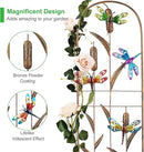 Set of 2 Dragonfly Metal Garden Trellis for Climbing Plants, Decorative Vegetables Flowers Vine Trellis for Outdoor Patio 60'' H x 11'' W by GreenHaven Gardens