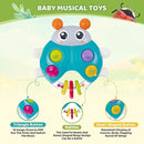 Ladybug Baby Light Up Toys with Rattle Led Light Music, Interactive Educational Fine Motor Development Toy for 3-6-12-18-24 Months Baby Toddler by TinyTreasures Baby Boutique