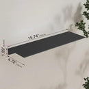 JOOM Metal Wall Shelf, Black Floating Shelf, Small Bathroom Shelf, 16" Display Shelves for Wall Storage (Black, 16 in) by CozyNest Decor