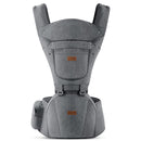 Baby Carrier with Hip Seat, Baby Carrier Newborn to Toddler, 6-in-1 Ways to Carry, All Seasons, Adjustable Baby Holder Carrier for Breastfeeding(Grey) by TinyTreasures Baby Boutique