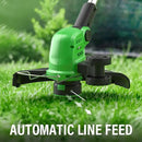 SOYUS Weed Wacker Cordless, 12 Inch String Trimmer Battery Powered with Battery and Charger, Lightweight Edger Trimmer with 8 Pcs Replace Spool Trimmer Lines by GreenHaven Gardens
