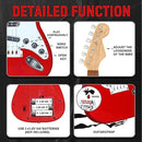 26 Inch Guitar Toy for Kids,Portable Guitar Toy Musical Instrument Toy, Educational Learning Musical Instrument Toy for Ages 3-12 Children Birthday Present for Beginner Children Boys Girls by TinyTreasures Baby Boutique