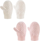 Baby Knit Mittens Toddler Boys Girls Gloves Winter Infant Newborn No Scratch Mitten 0-3 Years by TinyTreasures Baby Boutique