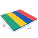 Children's Factory Rainbow Folding Gym Activity Mat, 4 ft x 4 ft, Cushioned Floor Mat for Kids, Daycare Mat by TinyTreasures Baby Boutique