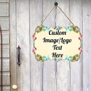 Custom Metal Sign Wooden Welcome Sign, 11.2*8 Inch, Personalized Home Decor Sign, Farmhouse Decorations for Home Office by CozyNest Decor