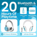 Puro Sound Labs BT2200 Plus Kids Bluetooth Headphones – Volume-Limiting 85dB, Studio-Grade Audio, Over-Ear & Comfy Design, 20-Hour Battery Life, Easy to Connect Wireless Headphones for Kids, Teal by TinyTreasures Baby Boutique