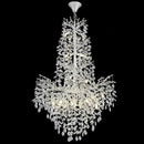 H61'' Modern Silver K9 Crystal High Ceiling Chandeliers, 23-Lights Staircase Chandeliers,Large Crystal Tree Branch Chandelier, D40'' Foyer Chandelier,for Living Room,Entryway by CozyNest Decor