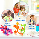 Suction Cup Fidget Sensory Toys: 48 Pack Suction Cup People Toys Fidget Toy for Autism Autistic ADHD Kids Ages 3+, Creative Travel Toy Idea for Boys Girls by TinyTreasures Baby Boutique