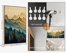 Tinonedraw Large Mountain Framed Canvas Wall Art Set of 3, Boho Nature Forest Wall Decor, Neutral Wooden Pine Trees Artwork, Sunrise Ridge Landscape Art Printing for Living Room Bedroom Office 16"x24" by CozyNest Decor