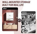 Bathroom Cabinet Wall-Mounted, White Storage Cabinets with Adjustable Shelves, Space-Saving Organizer with 2 Doors for Bathroom, Laundry, Kitchen - Moisture Resistant & Easy Install by CozyNest Decor