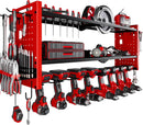 Power Tool Organizer Wall Mount,Cordless Drill Hanger Storage Rack 8 Drill Holder,3 Layers Heavy Duty Power Tool Storage Rackr(Red) by GreenHaven Gardens