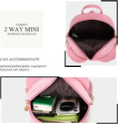 KL928 Girls Bowknot Polka Dot Cute Mini Backpack Small Daypacks Convertible Shoulder Bag Purse for Women by TinyTreasures Baby Boutique