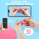 Crochet Kit for Beginners, Learn to Crochet, Include Easy Knitting Soft Yarn, Step-by-Step Video Tutorial, Hook, Holiday Birthday Gift for Adults and Kids(2 Pack Blowfish) by TinyTreasures Baby Boutique