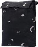 Amazon Basics Portable Blackout Curtain Shade with Suction Cups, 50" W x 78" L, 1-Pack, Moon and Stars by TinyTreasures Baby Boutique