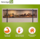 New Age Pet ECOFLEX 60-Inch Mojave Reptile Lounge in Maple- Durable, Moisture-Resistant Wood Plastic Composite Habitat with Vented Side Panels, Removable Sliding Glass Doors & Lock by CozyNest Decor