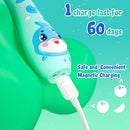 SEAGO Kids Electric Toothbrushes Rechargeable, Toddler Electric Toothbrush with Magnetic Charging, LED Observing Light, 8 Toothbrush Heads for Ages 2-4 -6 Boys Girls (Blue) by TinyTreasures Baby Boutique