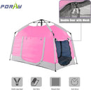 Kids Play Tent-Portable Playhouse Children House -Easy Set up Indoor Outdoor with Carry Bag for Kids-Light Strip Design for Night use -Space for Children and Parents-Birthday by TinyTreasures Baby Boutique