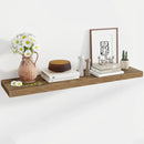 48 Inch Floating Shelves, 12 Inch Deep Floating Shelves for Wall, Floating Shelf with Invisible Brackets, Deep Wall Shelves for Bathroom, Bedroom, Living Room, 1 Pack, Brown by CozyNest Decor
