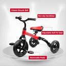Ancaixin 3 in 1 Toddler Tricycles for 2-5 Years Old Boys and Girls with Detachable Pedal and Bell | Foldable Baby Balance Bike Riding Toys for Kids | Infant Birthday New Year Red by TinyTreasures Baby Boutique