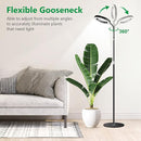 Grow Lights for Indoor Plants, Full Spectrum Floor Standing Plant Lights with 68" Stand for Growing Large Tall Plants, Black Halo LED Plant Grow Light with 6/12/16H Timer by GreenHaven Gardens