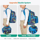 Choco Mocha Lightning Backpack for Boys, Elementary School Backpack for Boys Ages 6-8 Kids Kindergarten Backpack Bookbag 17 Inch with Chest Strap, Blue by TinyTreasures Baby Boutique