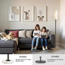 Floor Lamp for Living Room,Dimmable Floor Lamp with LED Bulb,Modern Standing Lamp with Marble Base,Tall Standing Lamps for Living Room,Bedroom,Office,Reading and Nursery(Black) by CozyNest Decor