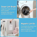 Sealegend Magnetic Lint Bin for Laundry Room with Dryer Lint Brush, Wall Mounted Trash Can Space-Saving Laundry Organization and Storage, White by CozyNest Decor