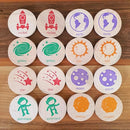 bee smart Wooden Memory Game - Matching Memory Game for Kids 3 and Up, 16Pcs | Educational Toy for Preschool Toddlers Board Games (Space) by TinyTreasures Baby Boutique