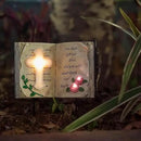 Outdoor Solar Bible Cross Garden Stakes Lights, Waterproof Memorial Grave Decorations Gifts for Cemetery Outdoors Lawn Yard Home Patio Decor by CozyNest Decor