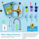 Walkie Talkies for Kids Long Range Walkie-Talkie for Adults Rechargeable 2 Way Radios 3 Pack with Lanyard 4 Miles NOAA USB VOX, Family Toys for 3-12 Year Old Boys Girls Toddlers Camping Hiking by TinyTreasures Baby Boutique