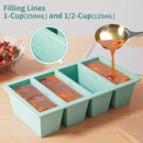 Silicone Freezer Tray for Sauce Cube: GGOW Silicone Freezing Tray for Soup Storage - Freeze 250mL 125mL Souped Broth Portion by TinyTreasures Baby Boutique