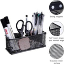 dedoot Magnetic Pencil Holder, Black Mesh Pen Organizer Strong Magnetic Storage Basket Organizes Pens, Pencils, Markers for Whiteboard, Locker, Fridge, Cubicle Desk, Offices 6.3x2.3x2.6inch,2 Pack by CozyNest Decor