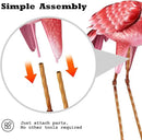 Kircust Flamingo Garden Statues and Sculptures, Metal Birds Yard Art Outdoor Statue, Large Pink Flamingo Lawn Ornaments for Home, Patio, Backyard Decor (2-Pack) by GreenHaven Gardens