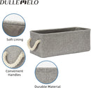DULLEMELO Toilet Paper Storage Basket, Toilet Tank Basket with Rope Handles (Grey) by TinyTreasures Baby Boutique